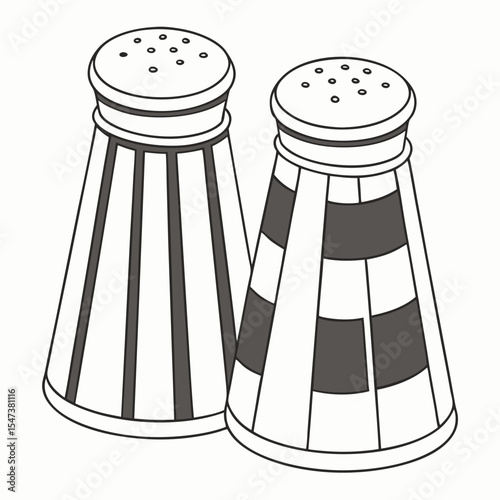 Stylish salt and pepper shakers kitchen decor