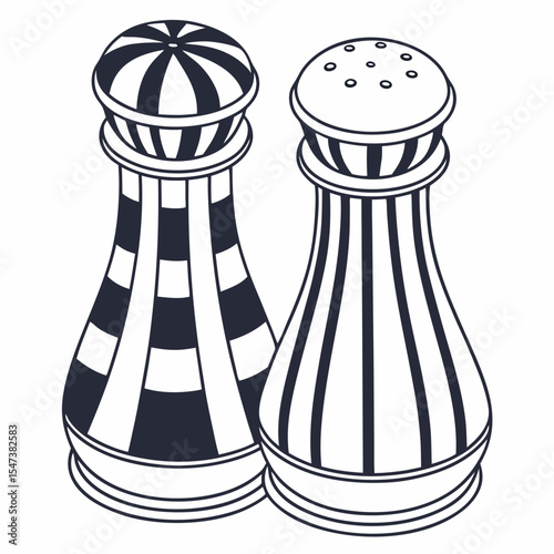 Stylish salt and pepper shakers kitchen decor