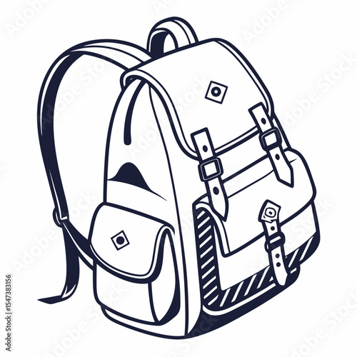 Classic canvas backpack travel hiking adventure gear