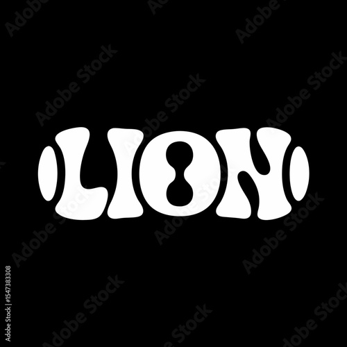lion typography 