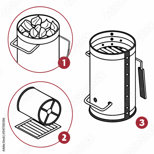 Easy three step charcoal chimney starter guide