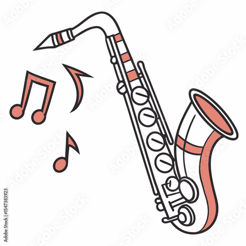 Saxophone music instrument musical notes jazz blues