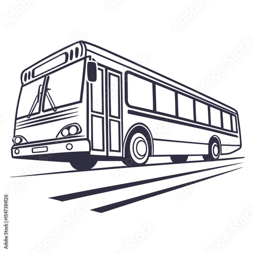 City bus transportation public vehicle travel commuter