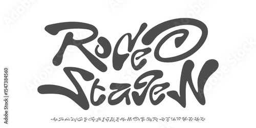 Vector Hand Drawn Alphabet Font. Calligraphy Alphabet. Ink Hand Lettering