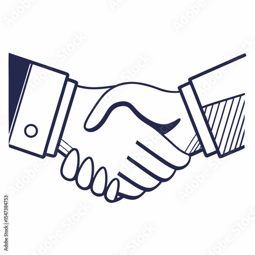 Business handshake agreement partnership deal success