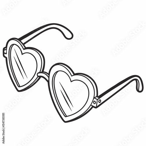 Heart shaped sunglasses fashionable summer accessory