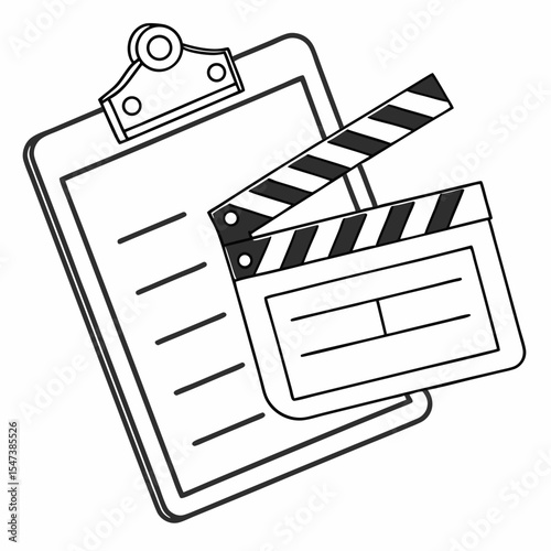 Filmmaking checklist clapperboard movie production