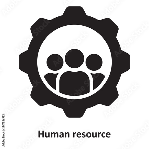 Human resource Vector Icon which can easily modify or edit