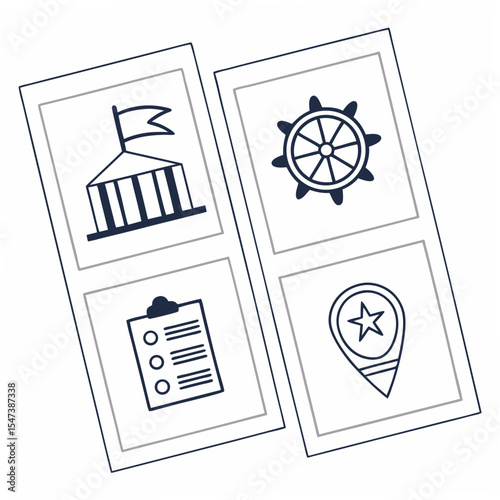 Professional design elements icons transparent background