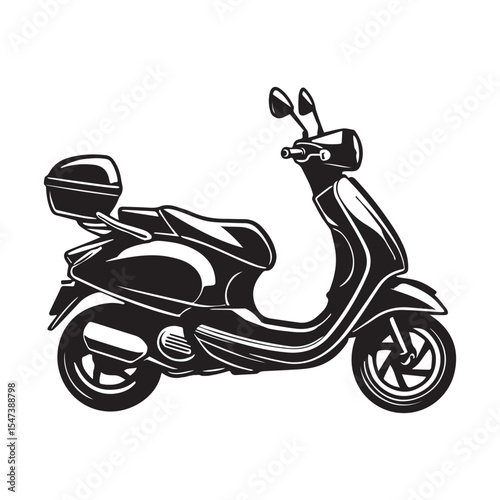Scooter Bike Clipart Sublimation Design for Printing


