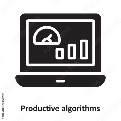 Productive algorithms Vector Icon which can easily modify or edit