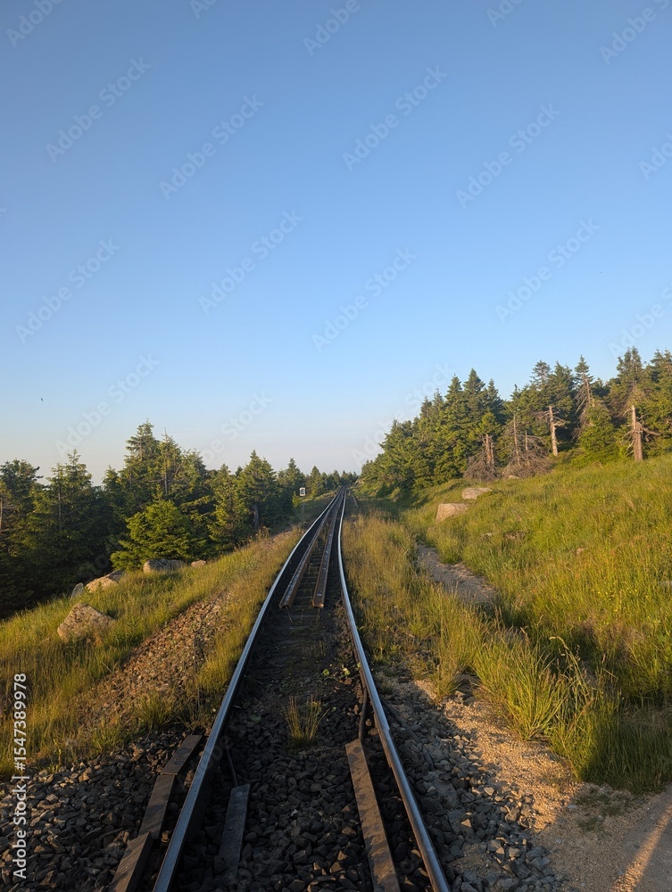 Fototapeta premium railway in the countryside