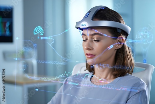 Obraz na płótnie Mind Mapping: The Future of Brainwave Technology