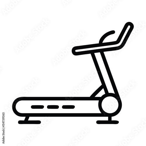Treadmill vector graphics illustration eps source file