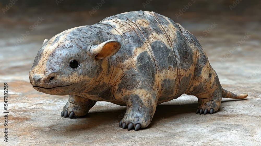 Obraz premium A small, unique creature with mottled fur