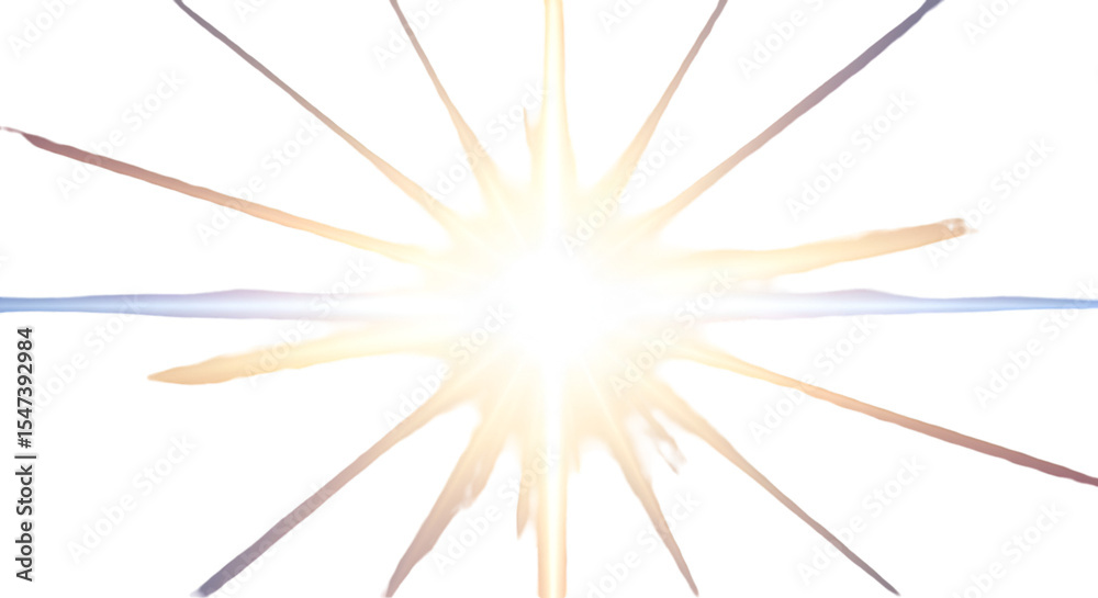 Obraz premium Golden Light Ray Stream