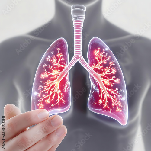 Radiograph on dark background in hospital.The x-ray used for diagnosis of the illness of patient.Medical concept.Blue tone xray show mass at left lung with	
