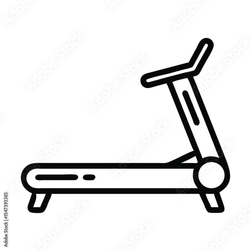 Treadmill vector graphics illustration eps source file