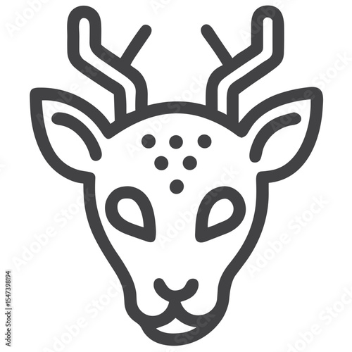 Wildlife icon for animal conservation blogs, eco education, biodiversity awareness, environmental campaigns