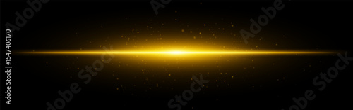 Light burst set icon. Aqua horizontal flash with subtle particles and gradient beam on dark background, perfect for tech or digital interface themes.