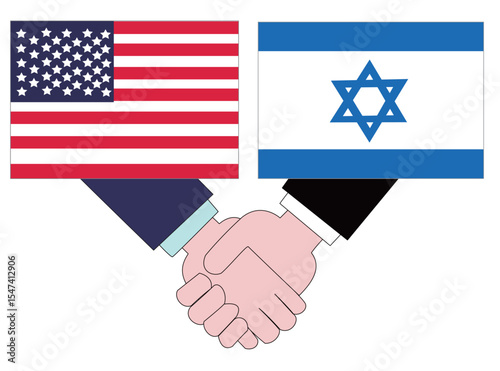 イスラエルとアメリカとの外交の状態を表している。