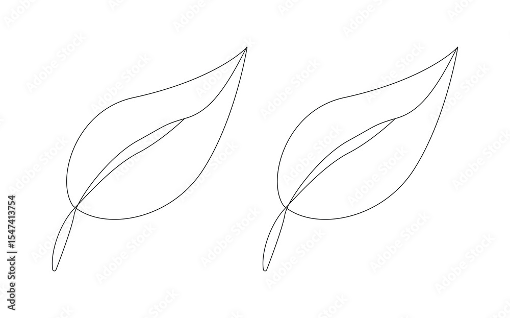 Elegant Leaf Line Art Design Perfect for Nature Themes Botanical Illustrations Minimalist Prints and Eco Branding Projects Elegant Leaf Line Art Design Perfect for Nature Themes Botanical Illustrations Minimalist Prints and Eco Branding Projects