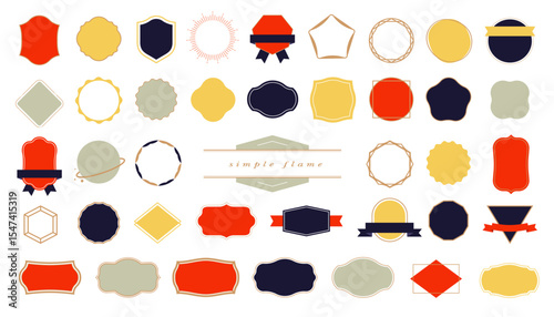 和かわいいシンプルフレームセット