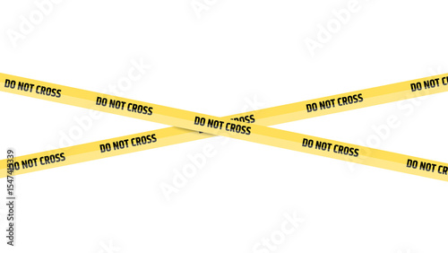 Do nor cross Caution yellow warning Caution tape isolated template with opacity or transparent background. warning tape.