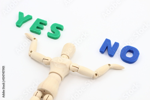 デッサン人形の存在、YES or NOで示す決断