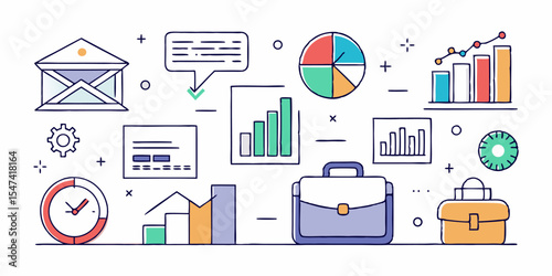 Single business and finance icon high quality vector graphic