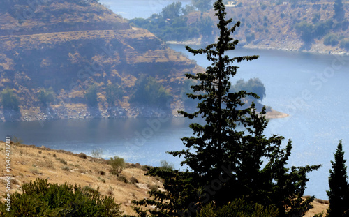 King Talal Dam is Jordan's largest dam, located in the mountainous Jerash region in the north of the country.