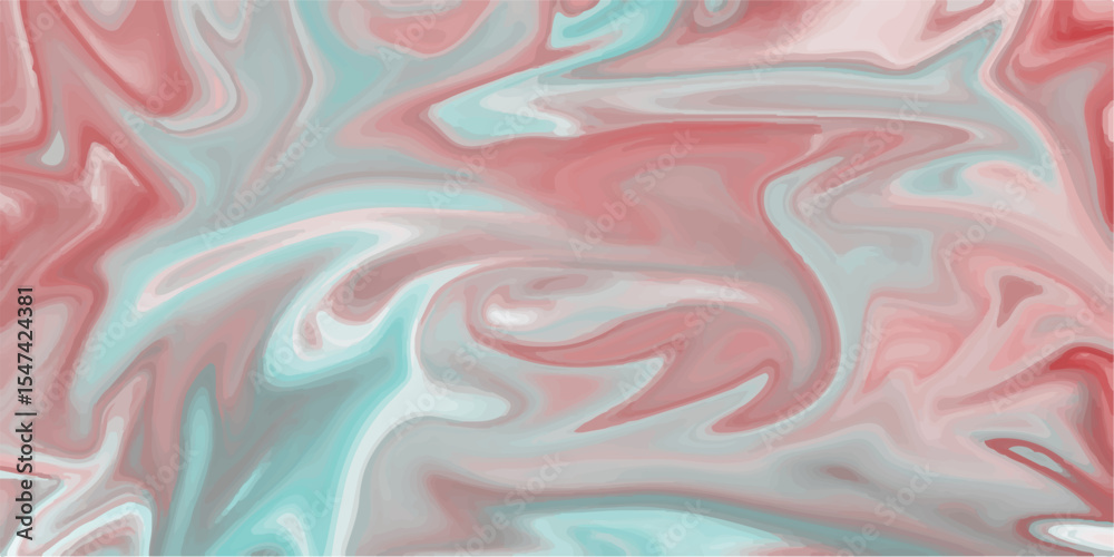Obraz premium Abstract fluid art composition featuring dynamic swirls of green, blue, and white. Marbled. Splash of paint. Colorful liquid. Fluid motion ink water design. Trendy marble liquid paint on water.