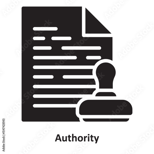 Authority Vector Icon which can easily modify or edit