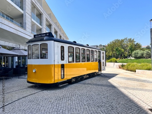 The historic iconic trams of Lisbon Portugal
