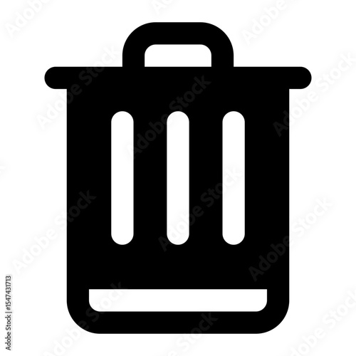 delete file black glyph icon