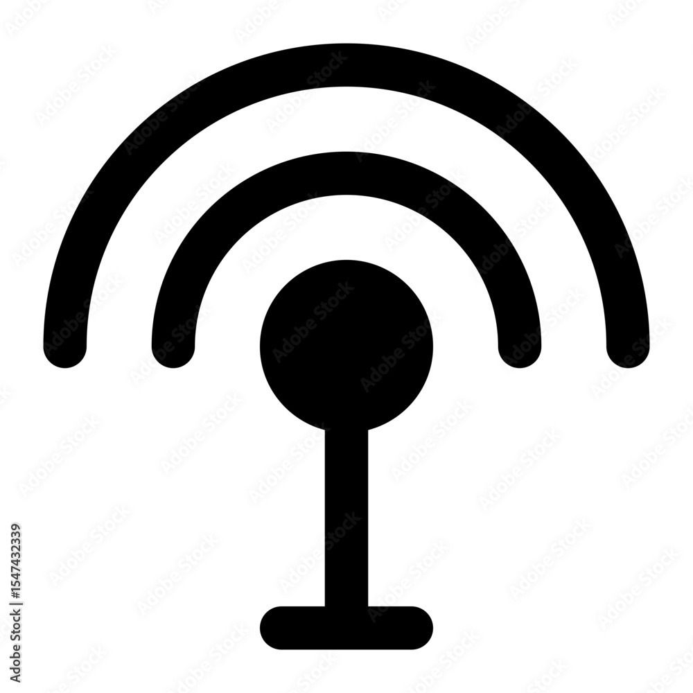 signal black glyph icon
