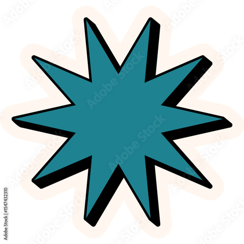 Retro Sticker Element