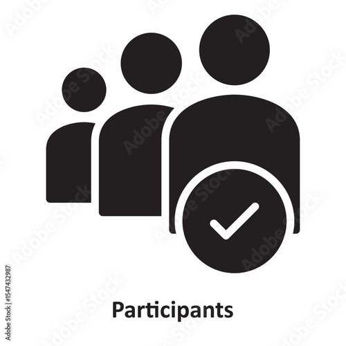 Participants Vector Icon which can easily modify or edit