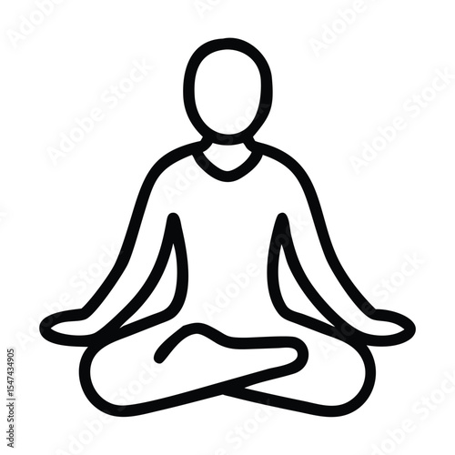 yoga silhouette vector