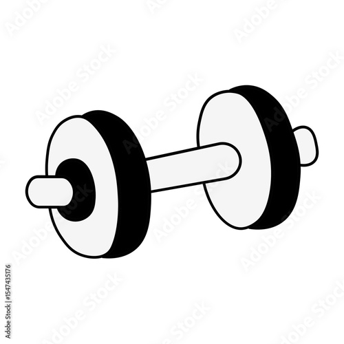 dumbbell isolated on white
