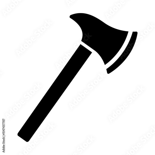 Axe icon vector. forester illustration sign. chop wood symbol or logo.