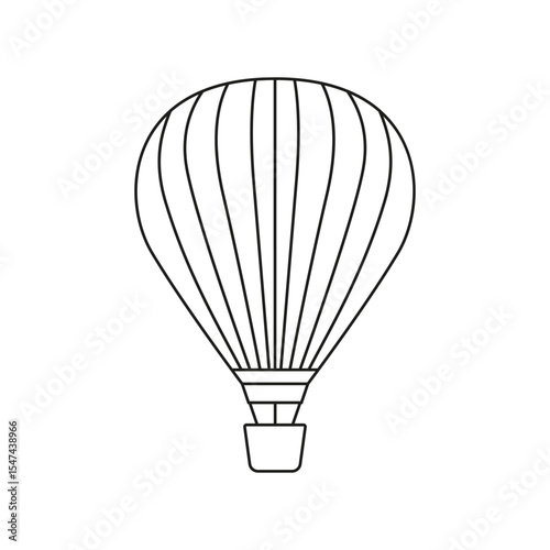 Air balloon vector icon. aerostat illustration sign. Ballon logo. Air balloon web icon.