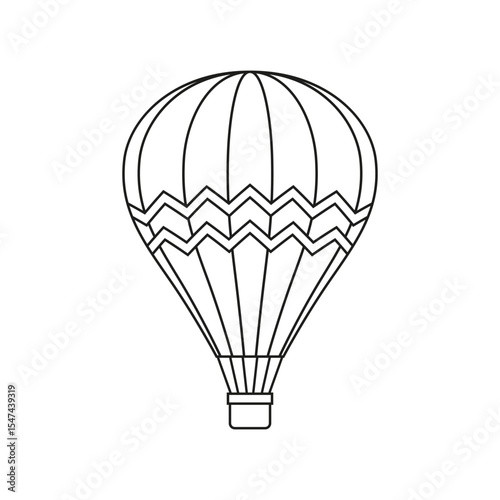 Air balloon vector icon. aerostat illustration sign. Ballon logo. Air balloon web icon.