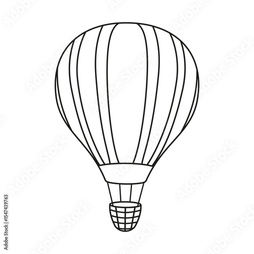 Air balloon vector icon. aerostat illustration sign. Ballon logo. Air balloon web icon.
