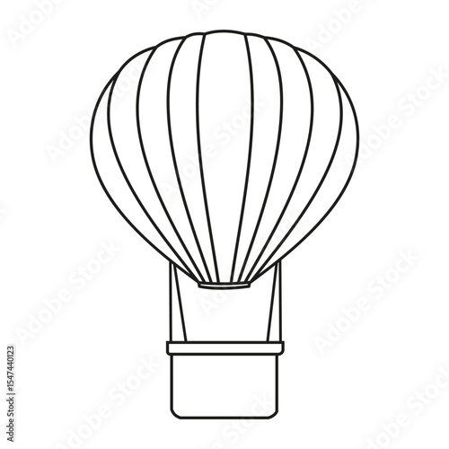 Air balloon vector icon. aerostat illustration sign. Ballon logo. Air balloon web icon.