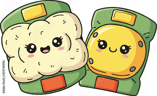 Cute Cartoon Food Packaged in Adorable Kawaii Style
