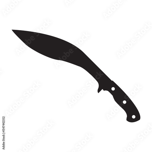 Knife icon vector. Hunting knife illustration sign. Military knife communication symbol. Cold weapon web icon set.