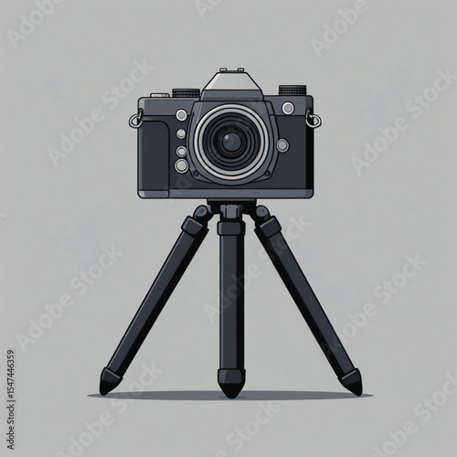 camera on tripod