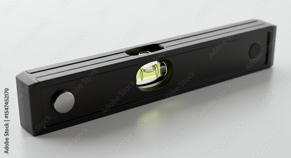 Fototapeta premium Black construction level studio shot