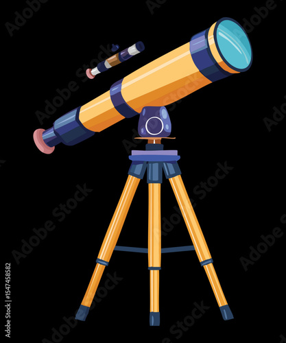 Professional Astronomical Telescope Orange Blue Optics